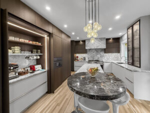 This dream kitchen is available in all colours from Eco German Kitchens